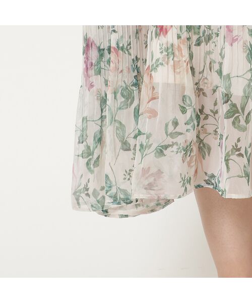 Rose Tiara / ローズティアラ ミニ丈・ひざ丈ワンピース | フラワープリントワンピース | 詳細14