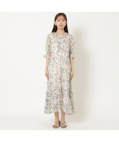 Rose Tiara / ローズティアラ ミニ丈・ひざ丈ワンピース | フラワープリントワンピース | 詳細6