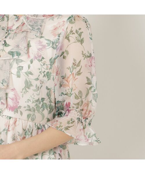 Rose Tiara / ローズティアラ ミニ丈・ひざ丈ワンピース | フラワープリントワンピース | 詳細11