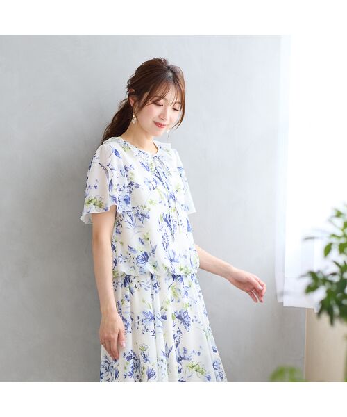 Rose Tiara / ローズティアラ シャツ・ブラウス | 【セットアップ対応】バルーンヘムブラウス | 詳細1