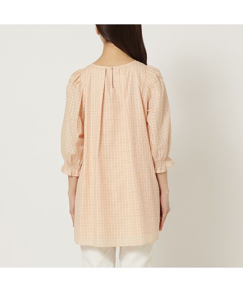 Rose Tiara / ローズティアラ シャツ・ブラウス | 【コットン100%/水洗い可】シースルーチェックバックリボンブラウス | 詳細9