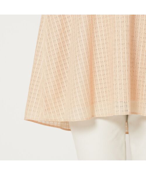 Rose Tiara / ローズティアラ シャツ・ブラウス | 【コットン100%/水洗い可】シースルーチェックバックリボンブラウス | 詳細13