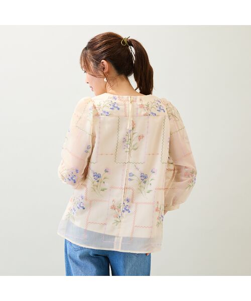 Rose Tiara / ローズティアラ シャツ・ブラウス | 【セットアップ対応】パネル刺繍風ブラウス | 詳細4