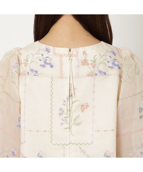 Rose Tiara / ローズティアラ シャツ・ブラウス | 【セットアップ対応】パネル刺繍風ブラウス | 詳細14