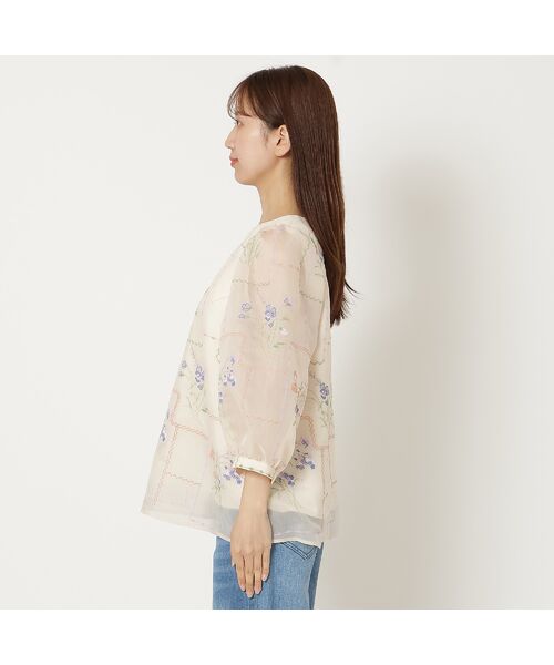 Rose Tiara / ローズティアラ シャツ・ブラウス | 【セットアップ対応】パネル刺繍風ブラウス | 詳細8