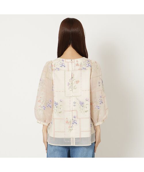 Rose Tiara / ローズティアラ シャツ・ブラウス | 【セットアップ対応】パネル刺繍風ブラウス | 詳細9