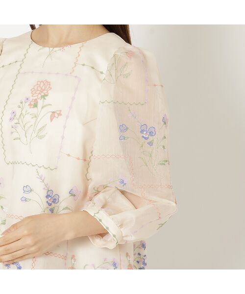 Rose Tiara / ローズティアラ シャツ・ブラウス | 【セットアップ対応】パネル刺繍風ブラウス | 詳細12