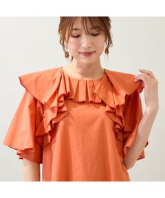 Rose Tiara / ローズティアラ シャツ・ブラウス | 【手洗いOK】ダブルフリルブラウス