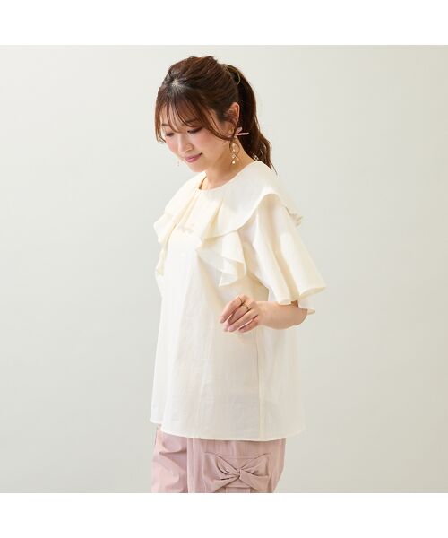 Rose Tiara / ローズティアラ シャツ・ブラウス | 【手洗いOK】ダブルフリルブラウス | 詳細2