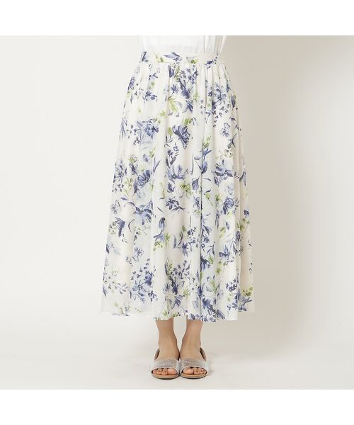 Rose Tiara / ローズティアラ ミニ・ひざ丈スカート | 【セットアップ対応】フラワープリントフレアスカート | 詳細9