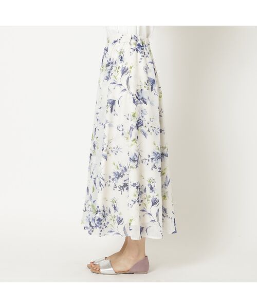 Rose Tiara / ローズティアラ ミニ・ひざ丈スカート | 【セットアップ対応】フラワープリントフレアスカート | 詳細10