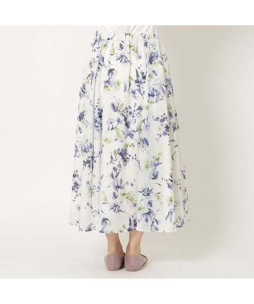Rose Tiara / ローズティアラ ミニ・ひざ丈スカート | 【セットアップ対応】フラワープリントフレアスカート | 詳細11