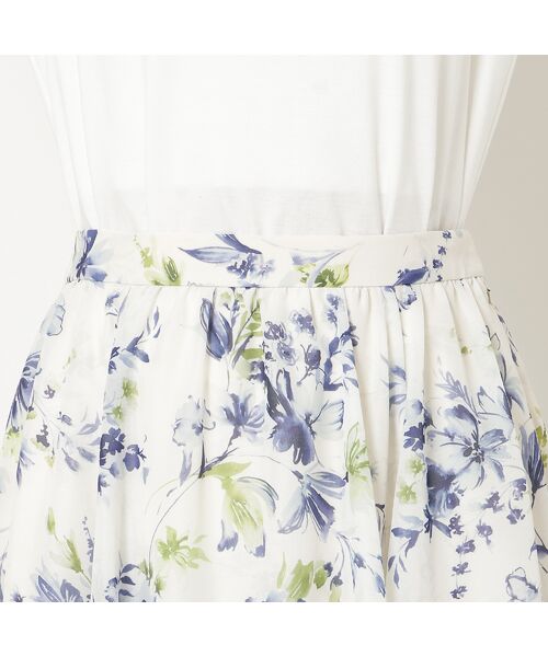 Rose Tiara / ローズティアラ ミニ・ひざ丈スカート | 【セットアップ対応】フラワープリントフレアスカート | 詳細12