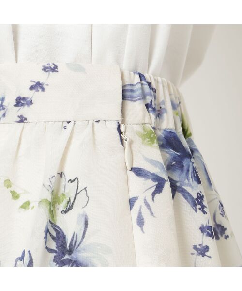 Rose Tiara / ローズティアラ ミニ・ひざ丈スカート | 【セットアップ対応】フラワープリントフレアスカート | 詳細13