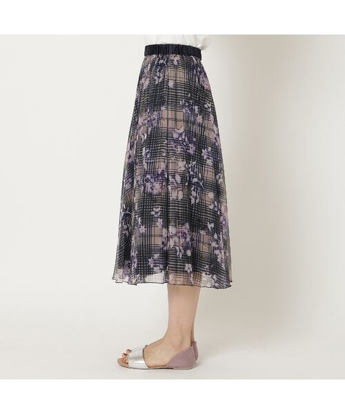 Rose Tiara / ローズティアラ ミニ・ひざ丈スカート | 【セットアップ対応】プリントプリーツスカート | 詳細10