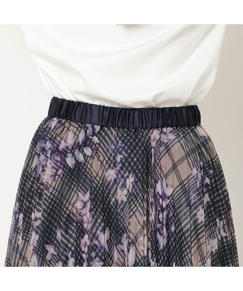 Rose Tiara / ローズティアラ ミニ・ひざ丈スカート | 【セットアップ対応】プリントプリーツスカート | 詳細13