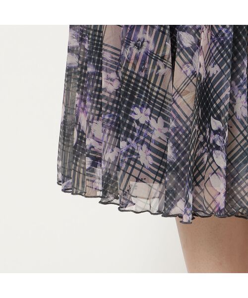 Rose Tiara / ローズティアラ ミニ・ひざ丈スカート | 【セットアップ対応】プリントプリーツスカート | 詳細14