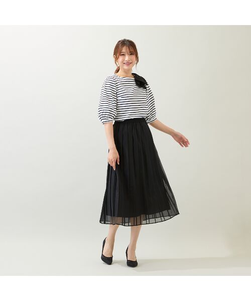 Rose Tiara / ローズティアラ ミニ・ひざ丈スカート | 【セットアップ対応】フレアプリーツスカート | 詳細2