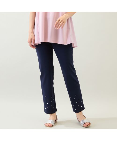 Rose Tiara / ローズティアラ その他パンツ | 【定番人気/手洗いOK】パールスタッズレギンスパンツ | 詳細1