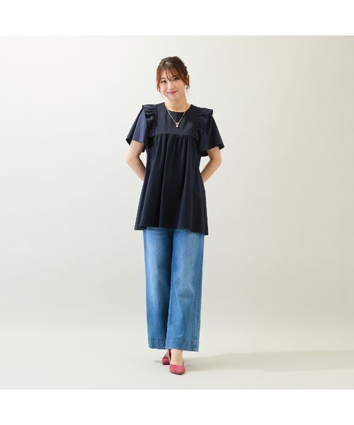 Rose Tiara / ローズティアラ カットソー | 【コットン100％/手洗い可】ペプラムブラウス | 詳細4