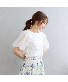 Rose Tiara / ローズティアラ カットソー | 【接触冷感/手洗い可】ボリューム袖カットソー