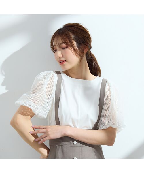 Rose Tiara / ローズティアラ カットソー | 【接触冷感/手洗い可】ボリューム袖カットソー | 詳細3