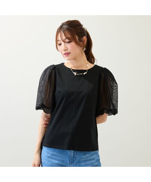 Rose Tiara / ローズティアラ カットソー | 【接触冷感/手洗い可】ボリューム袖カットソー | 詳細5