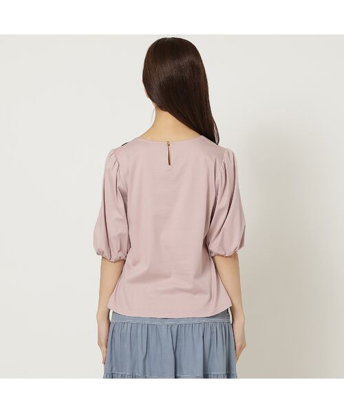 Rose Tiara / ローズティアラ カットソー | 【人気アイテム/接触冷感/手洗い可】ドットチュール切替カットソー | 詳細6