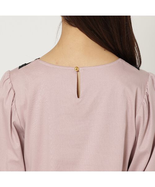 Rose Tiara / ローズティアラ カットソー | 【人気アイテム/接触冷感/手洗い可】ドットチュール切替カットソー | 詳細11