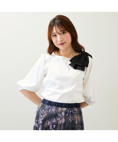 Rose Tiara / ローズティアラ カットソー | 【接触冷感/綿100%/手洗いOK】ビッグリボンカットソー | 詳細2