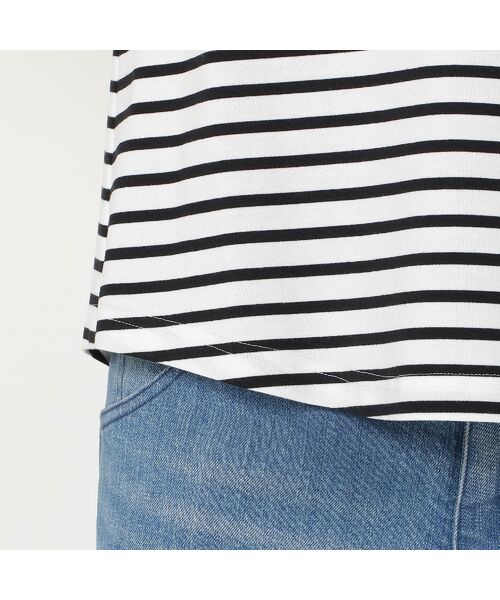 Rose Tiara / ローズティアラ カットソー | 【接触冷感/綿100%/手洗いOK】ビッグリボンカットソー/ボーダー | 詳細10