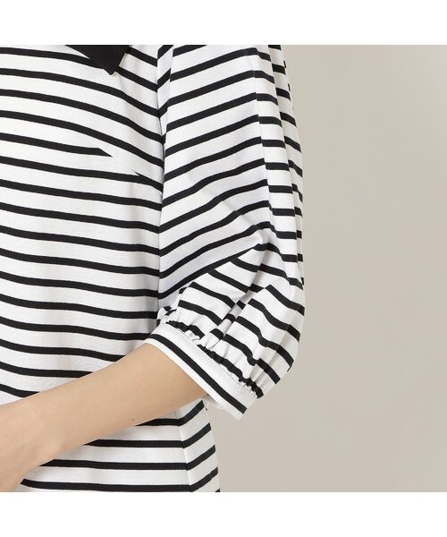 Rose Tiara / ローズティアラ カットソー | 【接触冷感/綿100%/手洗いOK】ビッグリボンカットソー/ボーダー | 詳細9