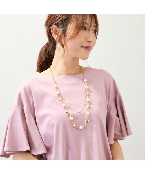 Rose Tiara / ローズティアラ カットソー | 【接触冷感/綿100%/手洗いOK】フレアスリーブカットソー | 詳細4