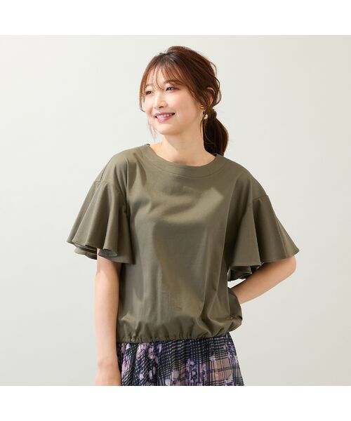 Rose Tiara / ローズティアラ カットソー | 【接触冷感/綿100%/手洗いOK】フレアスリーブカットソー | 詳細5