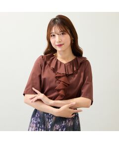 Rose Tiara / ローズティアラ カットソー | 【接触冷感/綿100%/手洗いOK】フリルカットソー