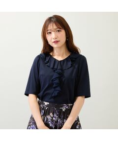 Rose Tiara / ローズティアラ カットソー | 【接触冷感/綿100%/手洗いOK】フリルカットソー