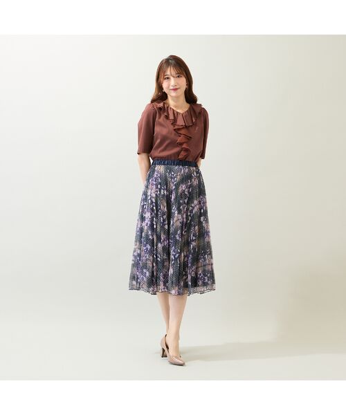 Rose Tiara / ローズティアラ カットソー | 【接触冷感/綿100%/手洗いOK】フリルカットソー | 詳細1