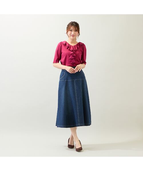 Rose Tiara / ローズティアラ カットソー | 【接触冷感/綿100%/手洗いOK】フリルカットソー | 詳細5