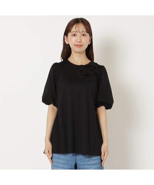 Rose Tiara / ローズティアラ カットソー | 【接触冷感/UVカット/手洗いOK】バックギャザー切替カットソー | 詳細4