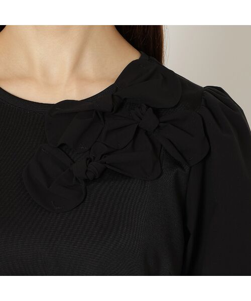 Rose Tiara / ローズティアラ カットソー | 【接触冷感/UVカット/手洗いOK】バックギャザー切替カットソー | 詳細8