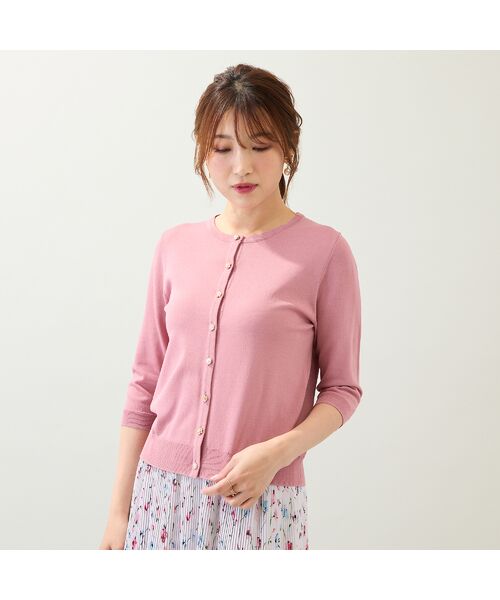 Rose Tiara / ローズティアラ ニット・セーター | ビジュー調ボタンニットカーディガン | 詳細3