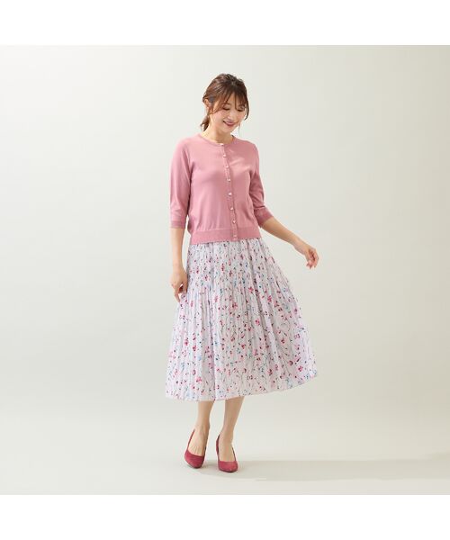 Rose Tiara / ローズティアラ ニット・セーター | ビジュー調ボタンニットカーディガン | 詳細5