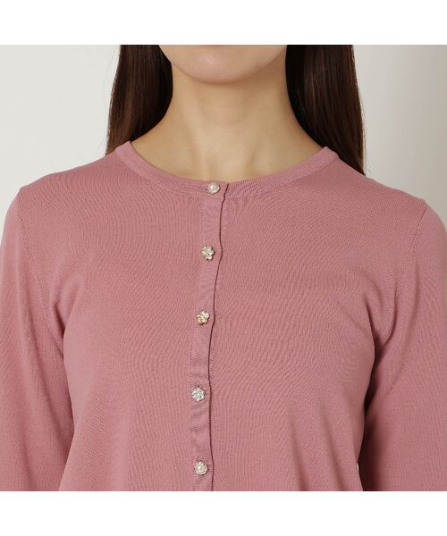 Rose Tiara / ローズティアラ ニット・セーター | ビジュー調ボタンニットカーディガン | 詳細10