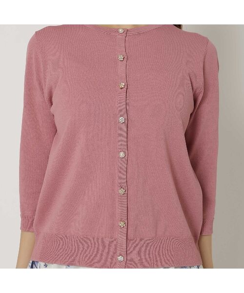 Rose Tiara / ローズティアラ ニット・セーター | ビジュー調ボタンニットカーディガン | 詳細11