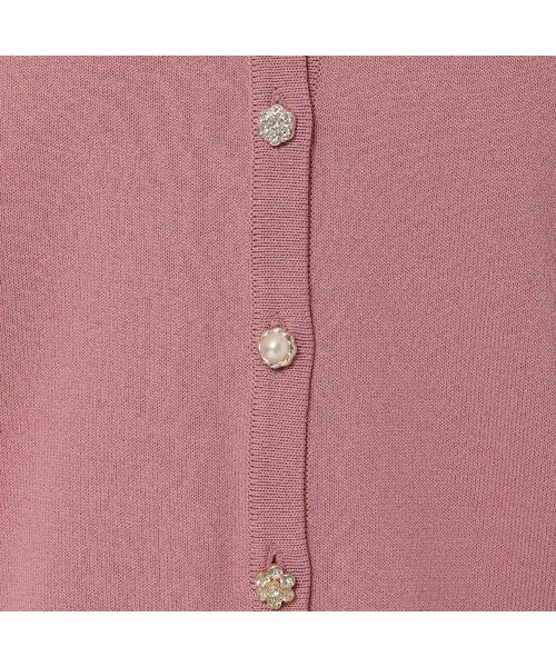 Rose Tiara / ローズティアラ ニット・セーター | ビジュー調ボタンニットカーディガン | 詳細12