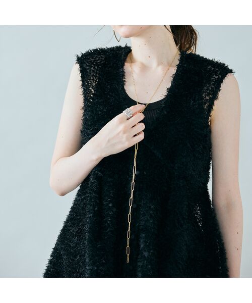 Rose Tiara / ローズティアラ ベスト | チュール刺繍レイヤードジレ | 詳細12