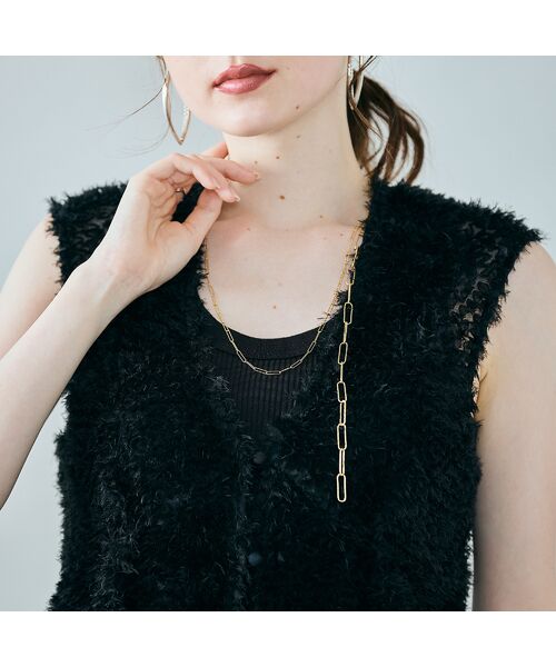 Rose Tiara / ローズティアラ ベスト | チュール刺繍レイヤードジレ | 詳細13