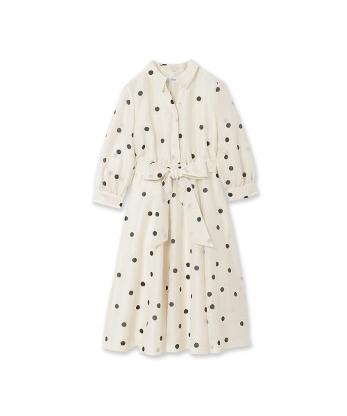 Rose Tiara / ローズティアラ ミニ丈・ひざ丈ワンピース | シャツ風ドットワンピース | 詳細14