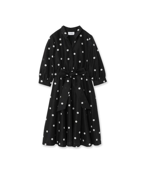 Rose Tiara / ローズティアラ ミニ丈・ひざ丈ワンピース | シャツ風ドットワンピース | 詳細18
