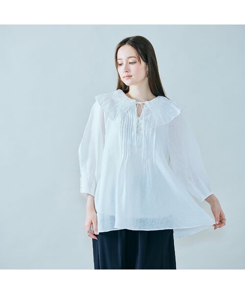 Rose Tiara / ローズティアラ シャツ・ブラウス | オーバーピンタックブラウス | 詳細1